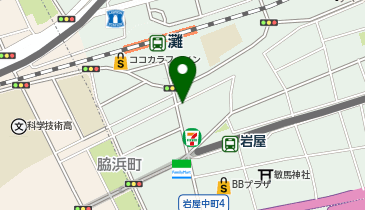 ChargeSPOT ファミリーマート JR灘駅前店の地図画像