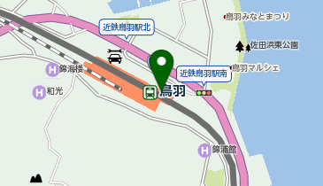 CHARGESPOT(チャージスポット)ファミリーマート 近鉄鳥羽駅改札外橋上店の地図画像