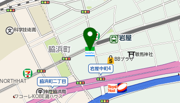ChargeSPOT ファミリーマート 阪神岩屋駅前店の地図画像