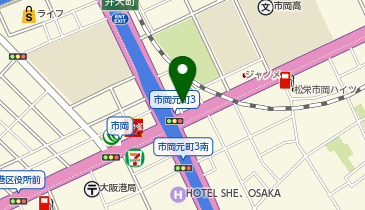 ChargeSPOT ファミリーマート 市岡みなと通店の地図画像