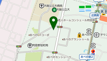 ChargeSPOT ファミリーマート あべのポンテ店の地図画像