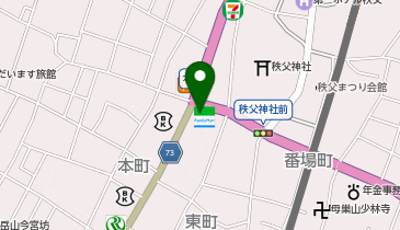 ChargeSPOT ファミリーマート 秩父本町店の地図画像