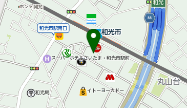 ChargeSPOT ファミリーマート 和光南口店の地図画像