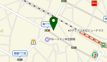 ChargeSPOT ファミリーマート 本庄駅南一丁目店の地図画像