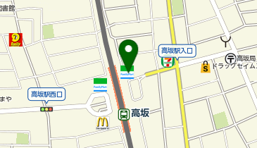 ChargeSPOT ファミリーマート 高坂駅東口店の地図画像