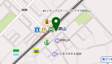 ChargeSPOT ファミリーマート 新狭山駅前店の地図画像