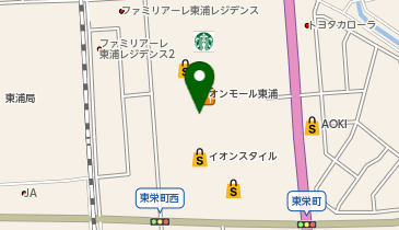 CHARGESPOT(チャージスポット)イオンスタイル東浦 携帯電話売場の地図画像