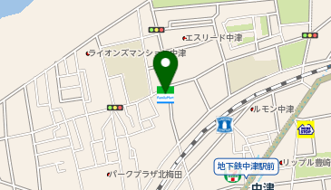 ChargeSPOT ファミリーマート 中津三丁目店の地図画像