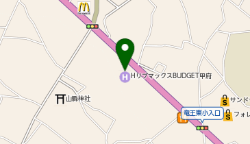 CHARGESPOT(チャージスポット)ホテルリブマックス 甲府の地図画像