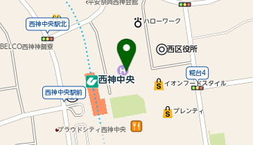 ChargeSPOT ファミリーマート 西神オリエンタルホテル店の地図画像