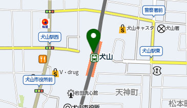 CHARGESPOT(チャージスポット)名古屋鉄道 犬山駅 北改札口構内の地図画像