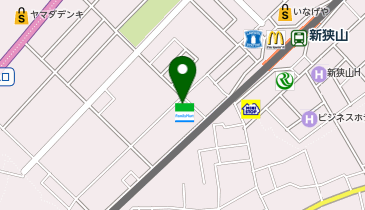 ChargeSPOT ファミリーマート 新狭山二丁目店の地図画像
