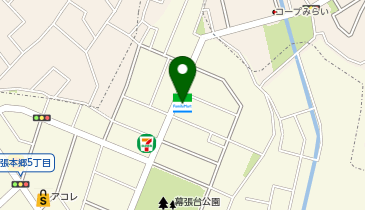 ChargeSPOT ファミリーマート 幕張本郷店の地図画像