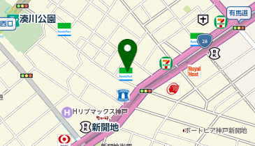 ChargeSPOT ファミリーマート 神戸新開地店の地図画像