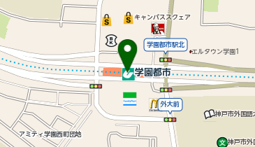 ChargeSPOT ファミリーマート 学園都市駅店の地図画像