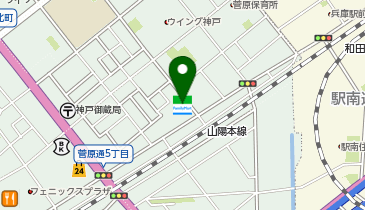 ChargeSPOT ファミリーマート 神戸菅原通店の地図画像