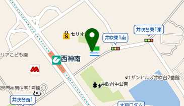 ChargeSPOT ファミリーマート 西神南店の地図画像