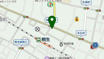 CHARGESPOT(チャージスポット)魚民 桐生北口駅前店の地図画像