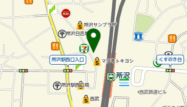 ChargeSPOT ファミリーマート 所沢プロペ通り店の地図画像