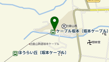 CHARGESPOT(チャージスポット)ケーブル坂本駅の地図画像