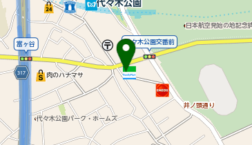 ChargeSPOT ファミリーマート 渋谷富ヶ谷一丁目店の地図画像