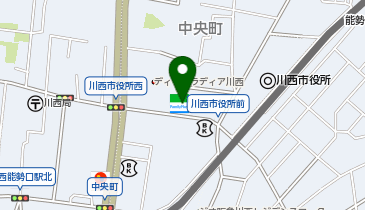 ChargeSPOT ファミリーマート 川西能勢口駅北店の地図画像