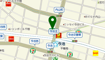 ChargeSPOT ファミリーマート 今池駅前店の地図画像