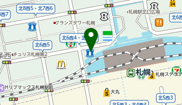 ChargeSPOT ローソン 札幌北6条西四丁目店の地図画像