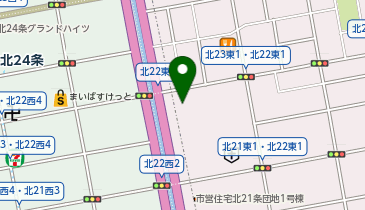 ChargeSPOT ローソン 札幌北22東一丁目店の地図画像