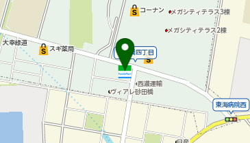 ChargeSPOT ファミリーマート 砂田橋五丁目店の地図画像
