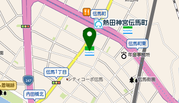 ChargeSPOT ファミリーマート ナカムラ伝馬町店の地図画像