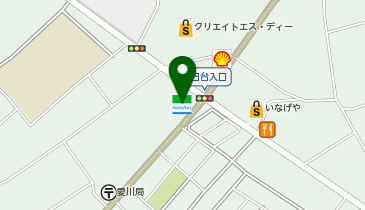 ChargeSPOT ファミリーマート 愛川角田店の地図画像