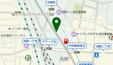 ChargeSPOT ファミリーマート ルーセント・タワー店の地図画像