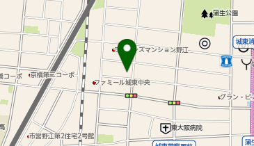 ChargeSPOT ファミリーマート 城東中央二丁目店の地図画像