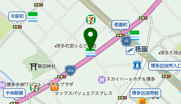 ChargeSPOT ファミリーマート 博多冷泉町店の地図画像