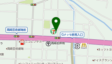 CHARGESPOT(チャージスポット)セブン-イレブン 高崎岩押町店の地図画像