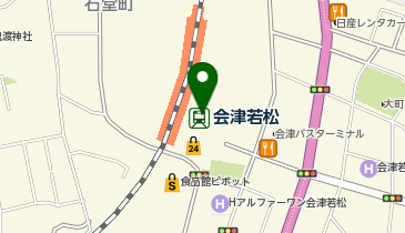 CHARGESPOT(チャージスポット)会津若松駅観光案内所の地図画像