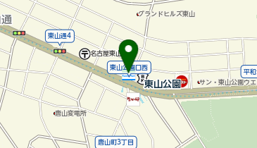 ChargeSPOT ファミリーマート 東山公園駅前店の地図画像