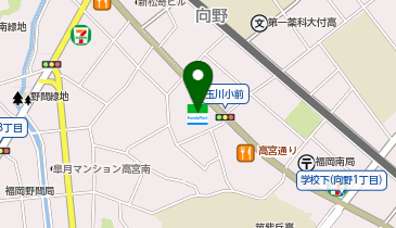 ChargeSPOT ファミリーマート 福岡高宮通り店の地図画像