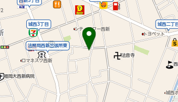 ChargeSPOT ファミリーマート 福岡城西三丁目店の地図画像