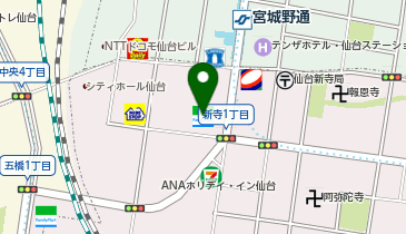 ChargeSPOT ファミリーマート 仙台新寺一丁目店の地図画像