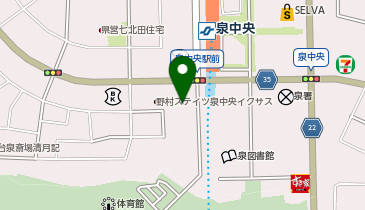 ChargeSPOT ファミリーマート 泉中央駅前店の地図画像