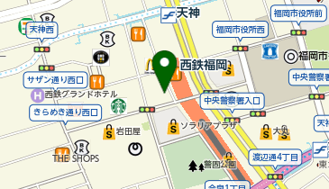ChargeSPOT ファミリーマート 福岡天神駅通り店の地図画像