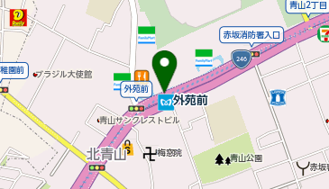 ChargeSPOT 東京メトロ 銀座線 外苑前駅(神宮球場方面改札内)の地図画像