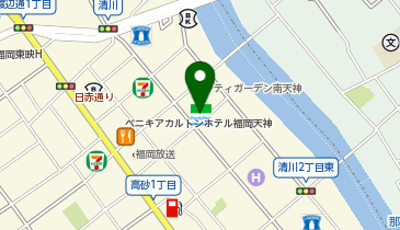 ChargeSPOT ファミリーマート 福岡清川二丁目店の地図画像