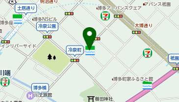 ChargeSPOT ファミリーマート 博多冷泉通り店の地図画像