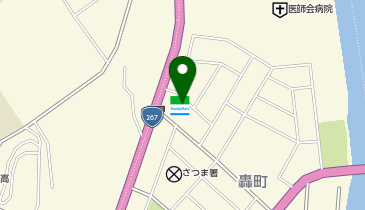 CHARGESPOT(チャージスポット)ファミリーマート さつま轟町店の地図画像