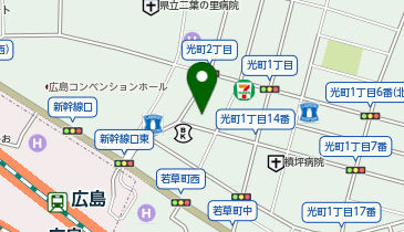 CHARGESPOT(チャージスポット)ドコモショップ 広島光町店の地図画像