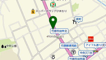 CHARGESPOT(チャージスポット)ドコモショップ 竹原店の地図画像