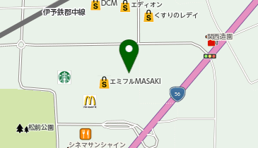 CHARGESPOT(チャージスポット)ドコモショップ エミフルMASAKI店の地図画像